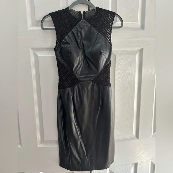 Jovani Black Textured Midi Dress - Picture 2 of 5